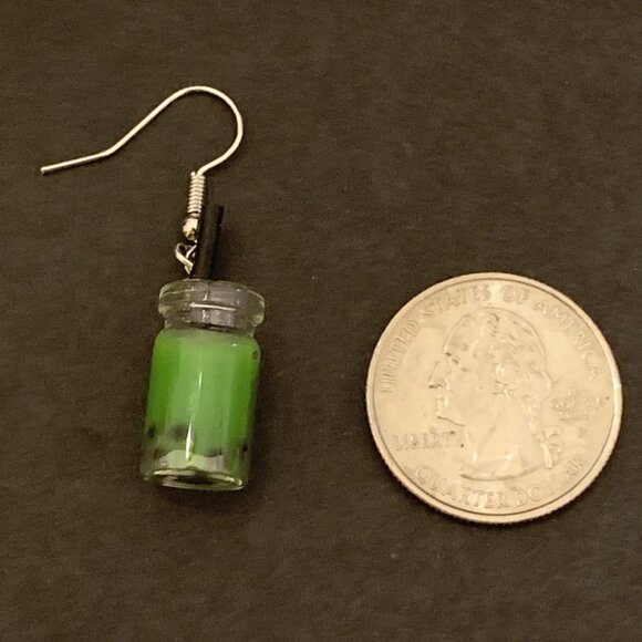 Smoothie Earring, Shake Earring, Milk Shake Earring, Funny Food Earring, Gift - Picture 2 of 4